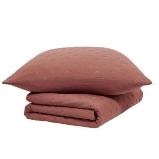 Couvre lit Terracotta + 2 Taies D'oreiller Today 260x240cm vue 0