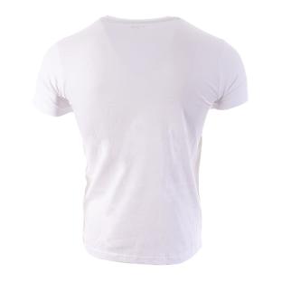 T-shirt Blanc Homme Schott O Neck Jeff vue 2