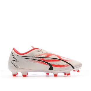 Chaussures de football Blanc/Rouge Homme Puma Ultra Play FG/AG 107423-01 vue 2