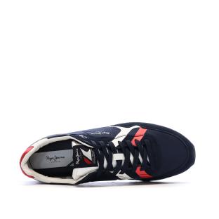 Baskets Marine/Rouge Homme Pepe jeans Brit Road M vue 0