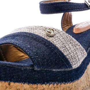Sandales Compensées Bleu Jeans Femme Beppi Casual vue 7