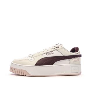 Chaussures Beige/Bordeaux Femme Puma Carina Street VTG pas cher