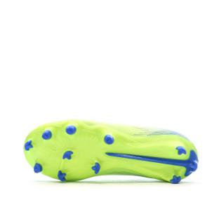 Chaussures de football Jaune Fluo Garçon Puma Ultra 5 Play FG/AG vue 5