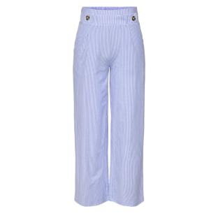 Pantalon Fluide Bleu/Blanc Femme JDY Nelli vue 3
