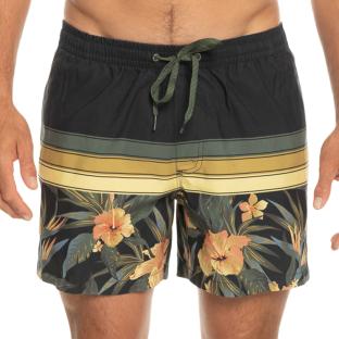 Maillot de bain Noir/Jaune Homme Quiksilver Floral vue 0