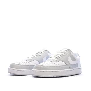 Baskets Grises/Blanches Homme Nike Court Vision Lo vue 6