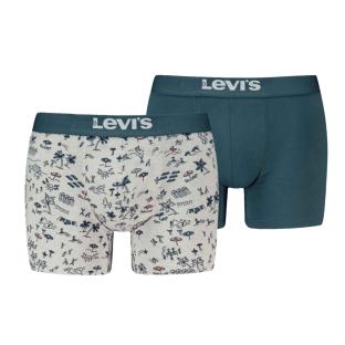 2x Boxers Gris/Bleu Homme Levi's Beach vue 0