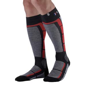 X1 Paire de Chaussettes Noir/Rouge Mixte Monnet Back Side vue 0