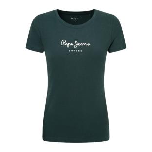 T-shirt Vert Foncé Femme Pepe Jeans New Virginia pas cher