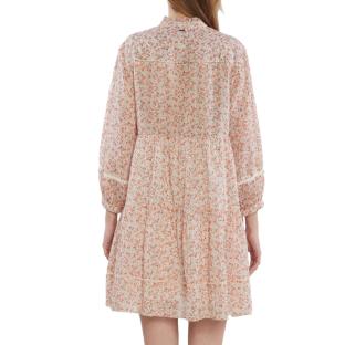 Robe Fleuries Orange/Blanc Femme Pepe jeans Pire vue 2