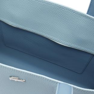 Sac Cabas Bleu Clair Femme Lacoste Forget vue 0