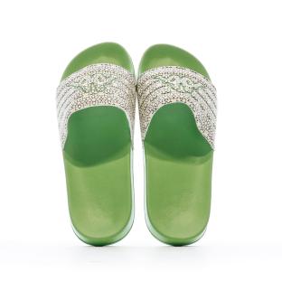 Claquettes Vert/Blanc Homme Kappa 311H4RW vue 3