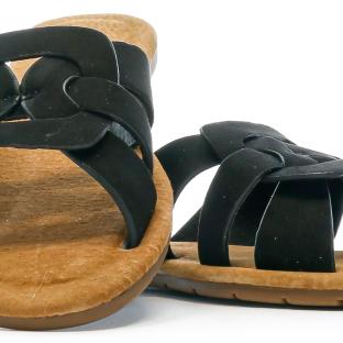 Claquettes Noires Femme Chattawak Pace vue 6
