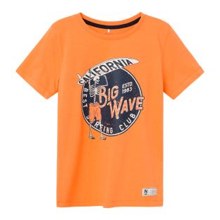 T-shirt Orange Garçon Name it Simon pas cher