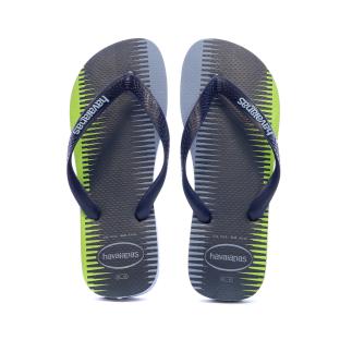 Tongs Marine/Vert Homme Havaianas Trend Logo vue 3