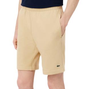 Shorts Beige Lacoste Short Regular Fit En Double Fa [6a6a159397456] vue 0