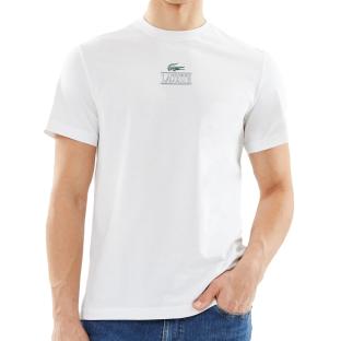 T-shirt Blanc Homme Lacoste TH1147 pas cher