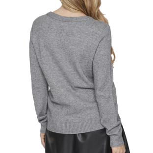 Pull Gris Femme Vila Viril vue 2