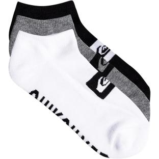 x3 Chaussettes Blanches/Noires/Grises Homme Quiksilver 3ankle vue 0