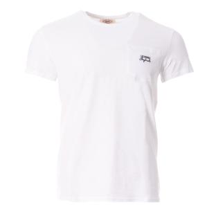 T-shirt Blanc Homme Lee Cooper Oxime pas cher