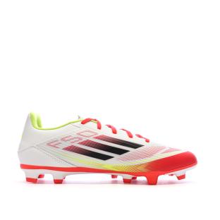 Chaussures de Foot Blanc/Rouge Homme Adidas F50 Club FG/MG vue 0