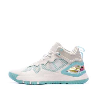 Chaussures de basket-ball Blanche/Bleu Adidas Son Of Chi vue 0