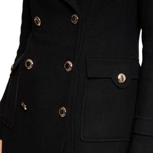 Manteau Noir Femme Morgan Fabi vue 3