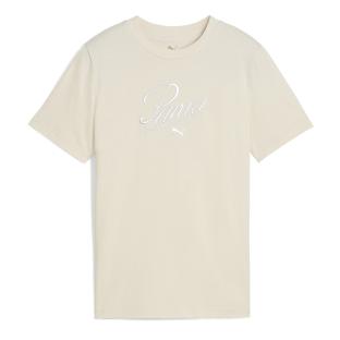 T-Shirt Beige Fille Puma Script pas cher
