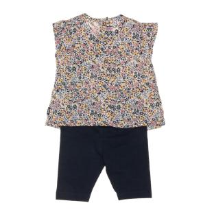 Ensemble Marine/Blanc Fille EOM Echoupa vue 2