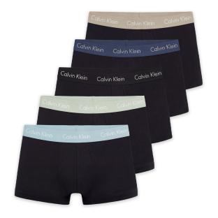 x5 Boxers Noir/Bleu Homme Calvin Klein Jeans Low Rise vue 0
