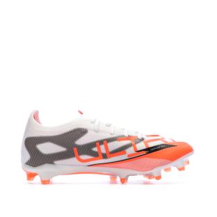Chaussures de football Blanches/Oranges Homme Puma Ultra 5 Match vue 0