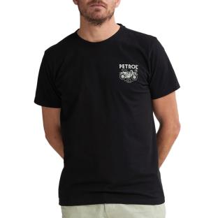 T-shirt Noir Homme Petrol Industries TSR125-9999 pas cher