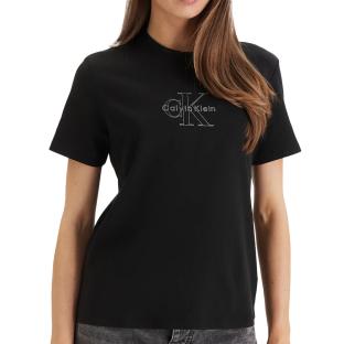 Schwarzes Damen-T-Shirt Calvin Klein Jeans SS Classic Ansicht 0