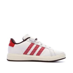 Baskets Blanches/Rouges Fille Adidas Grand Court Minnie vue 0