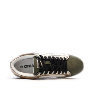Baskets Blanches/Camel Femme Only Star vue 0