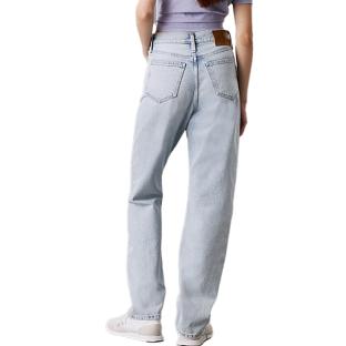 Jean Bleu Femme Calvin Klein Jeans High Rise vue 2
