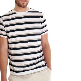 T-shirt Blanc/Noir Homme RMS26 91268 pas cher