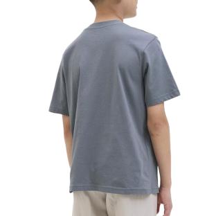 T-shirt Gris Garçon Jack & Jones Jestar vue 0
