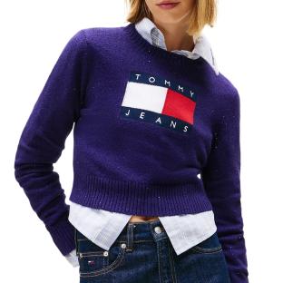 Pull Violet Femme Tommy Hilfiger Tjw Sparkle Flag vue 0