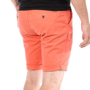 Short Orange Homme Paname Brothers Bermuda Chino vue 2