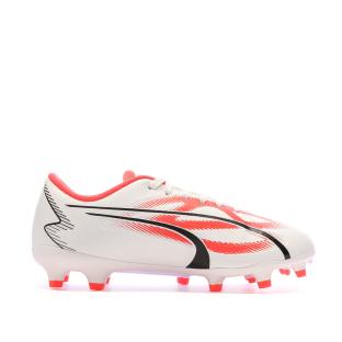 Chaussures de Foot Rouge/Blanc/Noir Enfant Ultra Play FG/AG vue 2