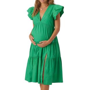 Robe de Grossesse Verte Femme Vero Moda Marternity Jarlotte pas cher
