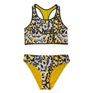 Maillot de bain 2 pieces Noir/Jaune à Motifs Fille O'Neill 3800011 vue 0