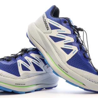 Chaussures de trail Blanche/Bleu Homme Salomon Pulsar vue 7
