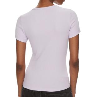 T-shirt Violet Femme Tommy Hilfiger Badge vue 2