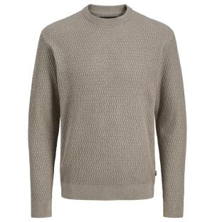 Pull Gris Clair Homme Jack & Jones Reagan vue 0