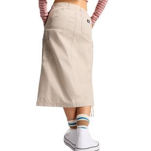 Jupe Beige Femme Converse Long vue 0
