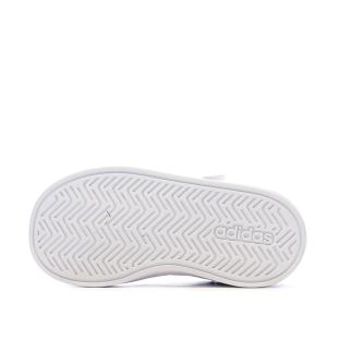 Baskets Blanche/Noir Fille Adidas Grand Court 3.0 Girls vue 0