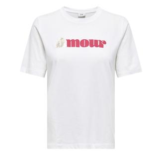 T-Shirt Blanc Femme JDY Emone vue 3