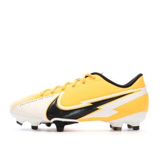 Chaussures de football Jaunes/Noires Garçon Nike Vapor 13 pas cher